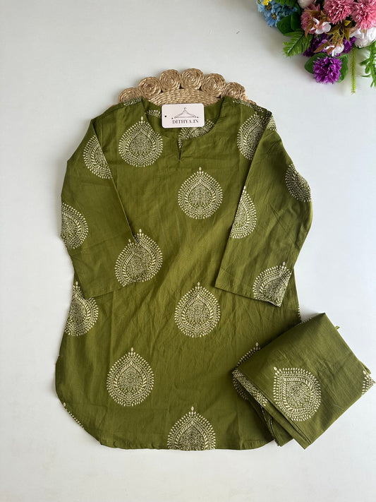 K616 - Mul cotton printed coord set