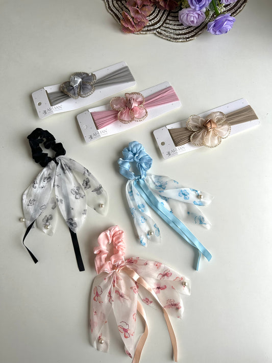 A035 - Combo - 3 Hairband & 3 Scrunchies