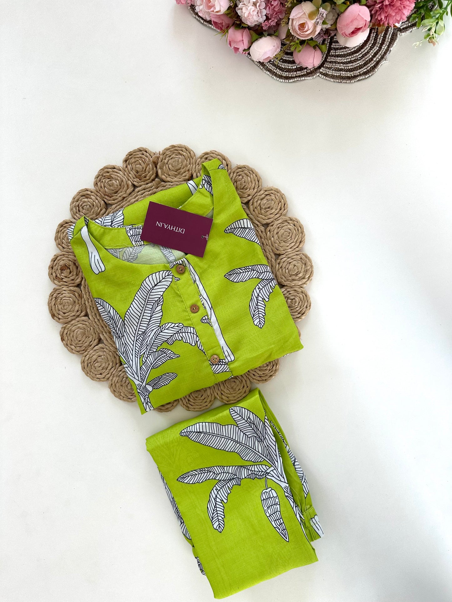 K393 - Cotton printed coord set