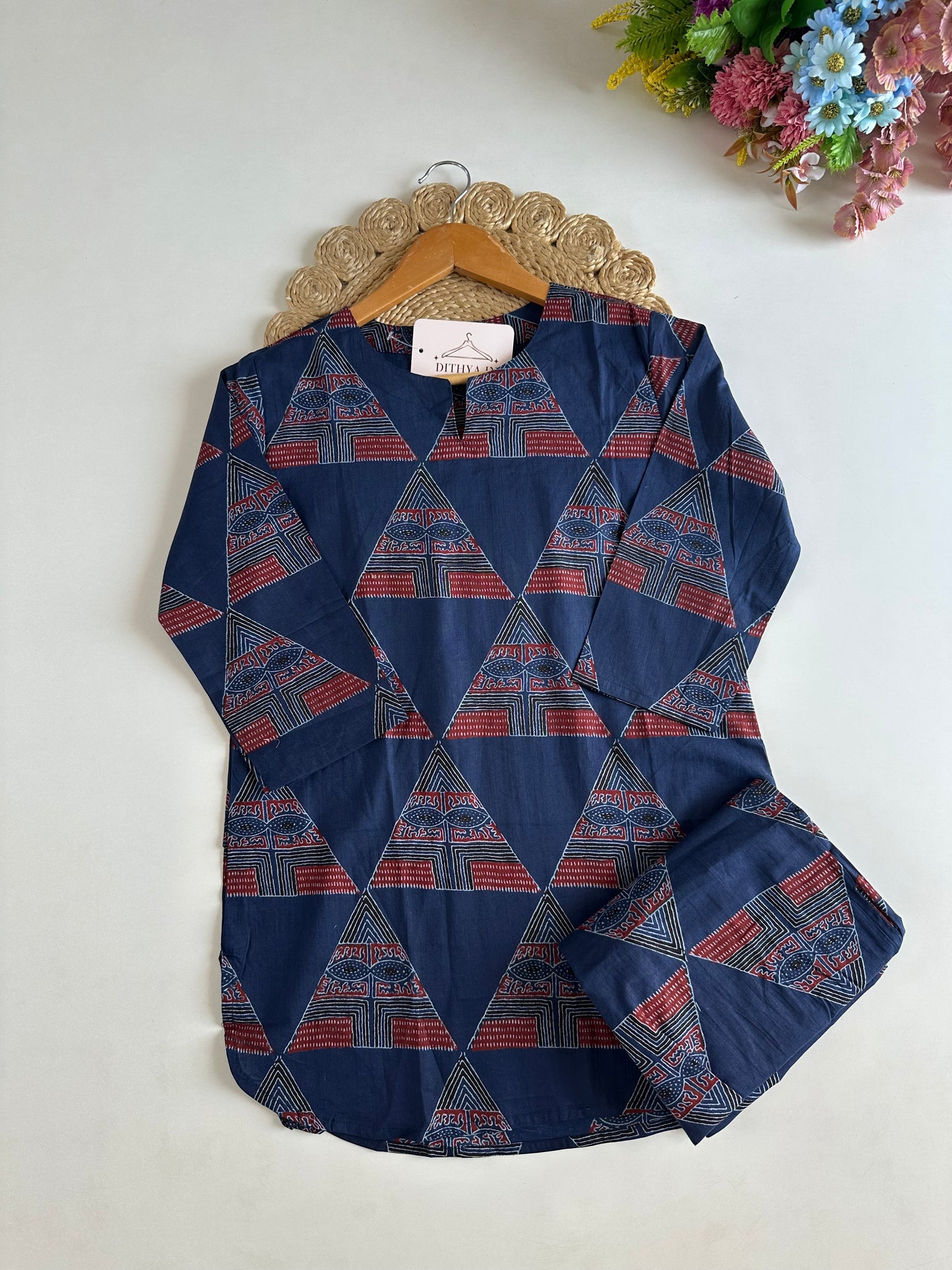 K518 - Mul cotton printed coord set
