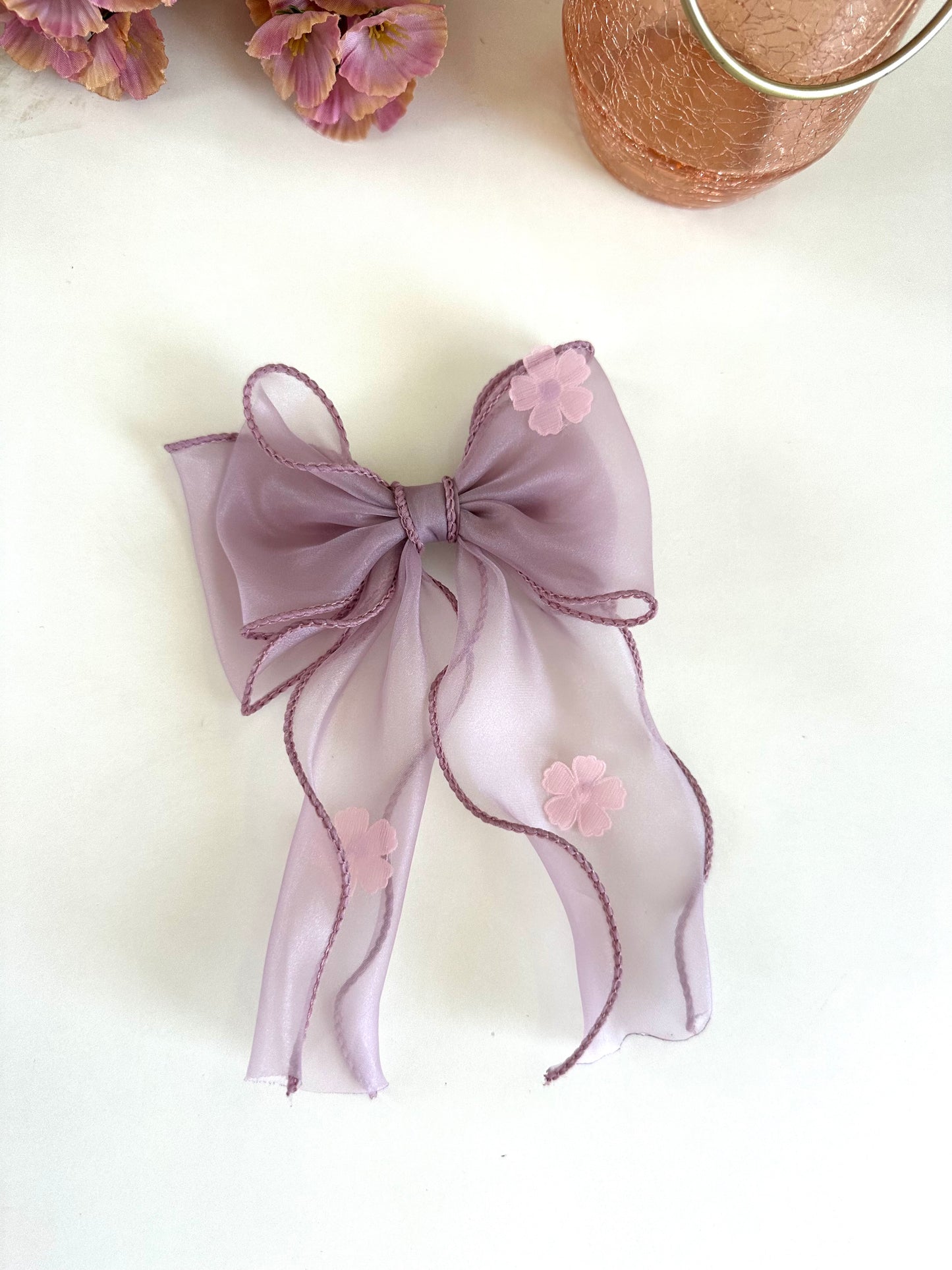 A019 - Printed bow clip (per piece)