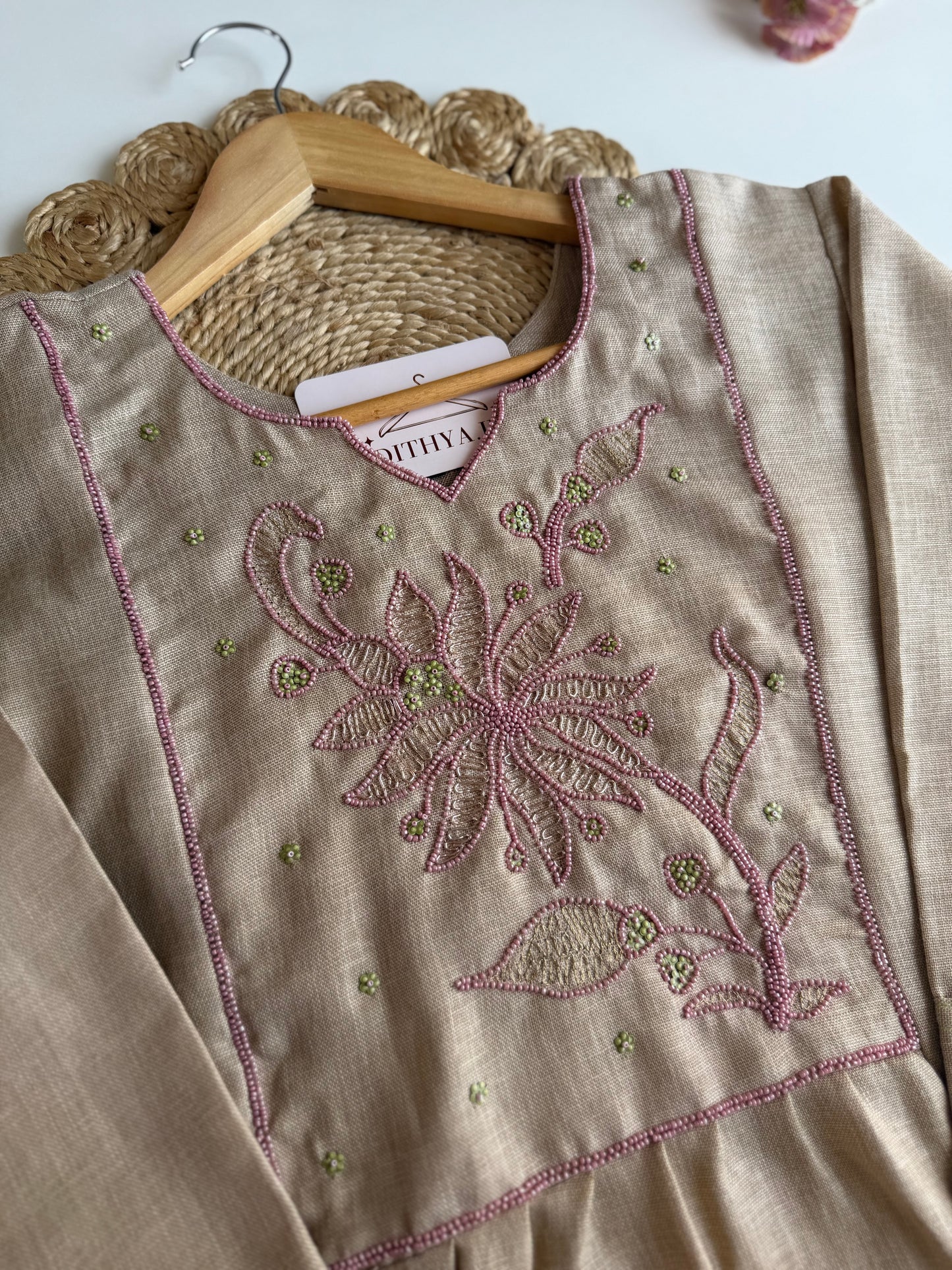 K270 - Linen cotton handwork coord set