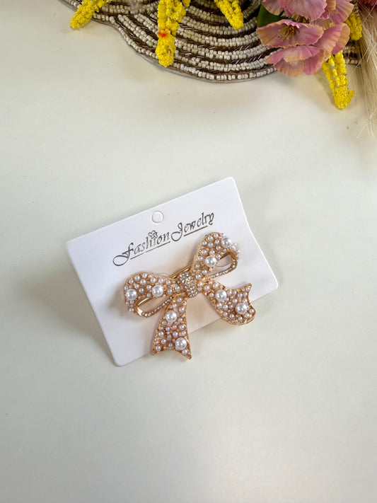 A056 - Bow designer hair clip