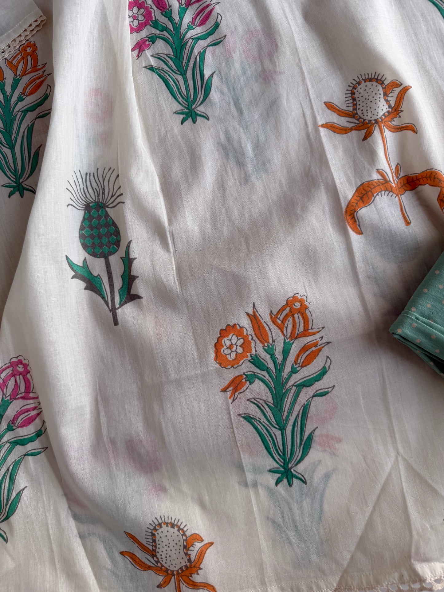 K094 - Mul cotton embroidered coord set