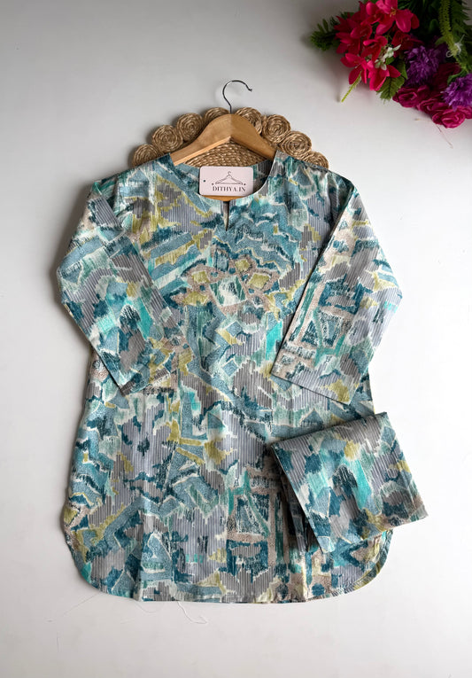 K622 - Mul cotton printed coord set