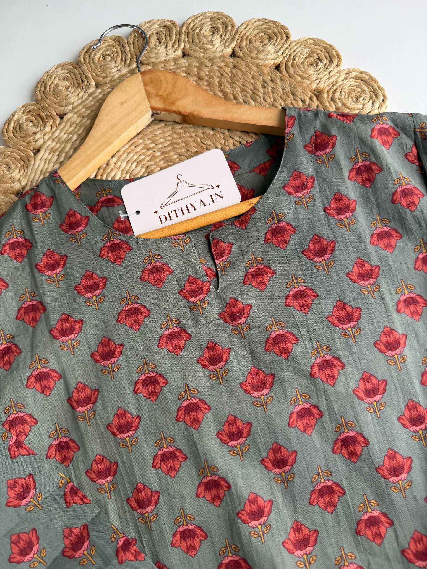 K617 - Mul cotton printed coord set