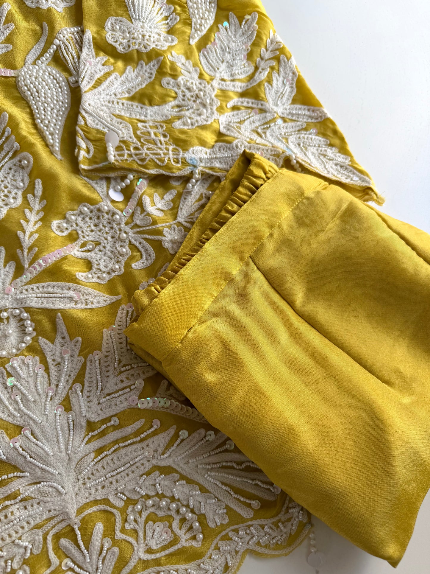 K624 - Russian silk Heavy handwork coord set