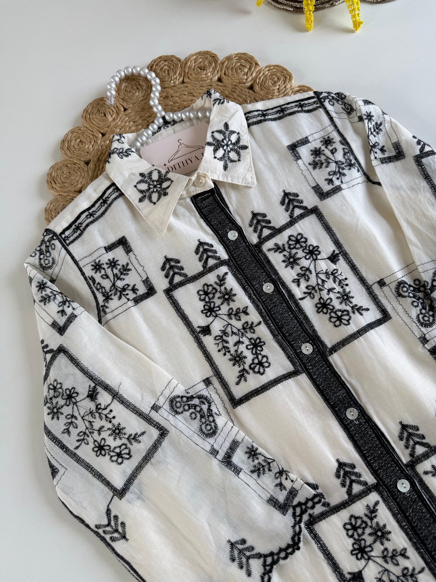 K518 - Mul cotton embroidered coord set