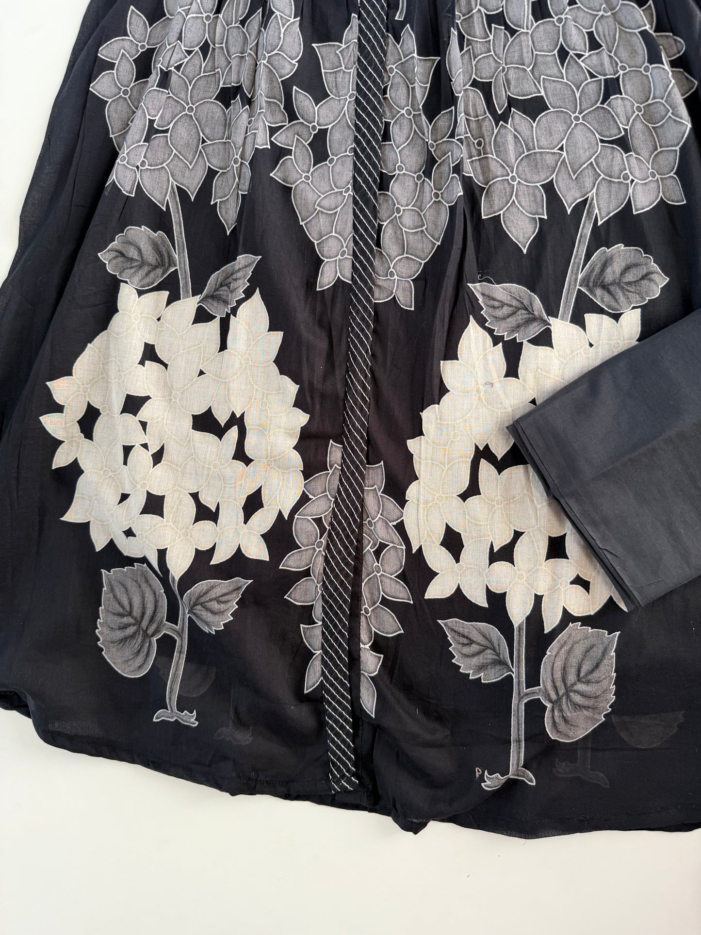 K600 - Cotton floral Aline Kurti with pants and dupatta