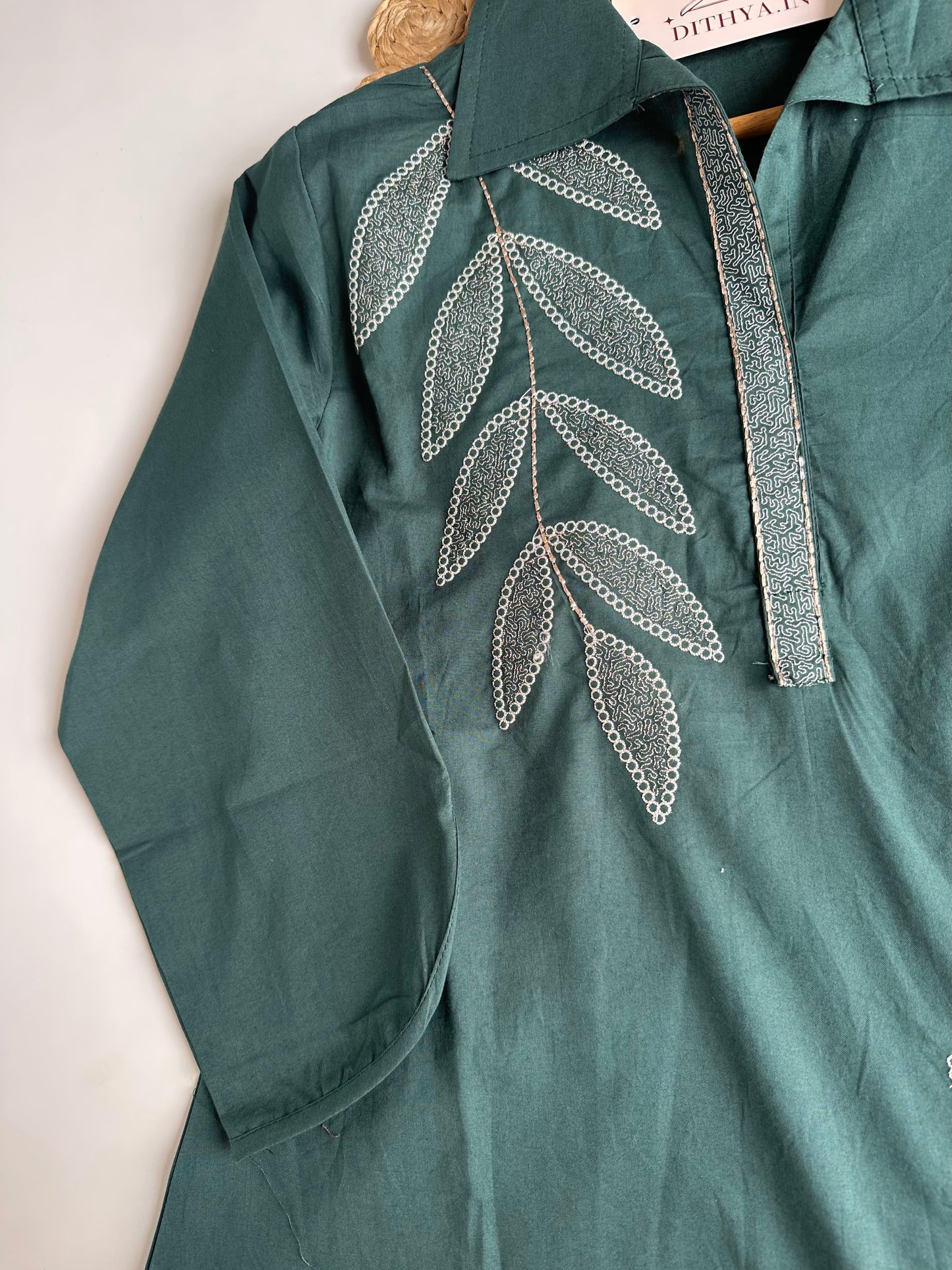 K108 - Mul cotton embroidered coord set