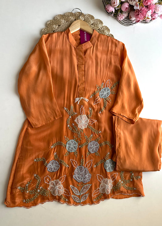 K021 - Pure crepe handwork coord set