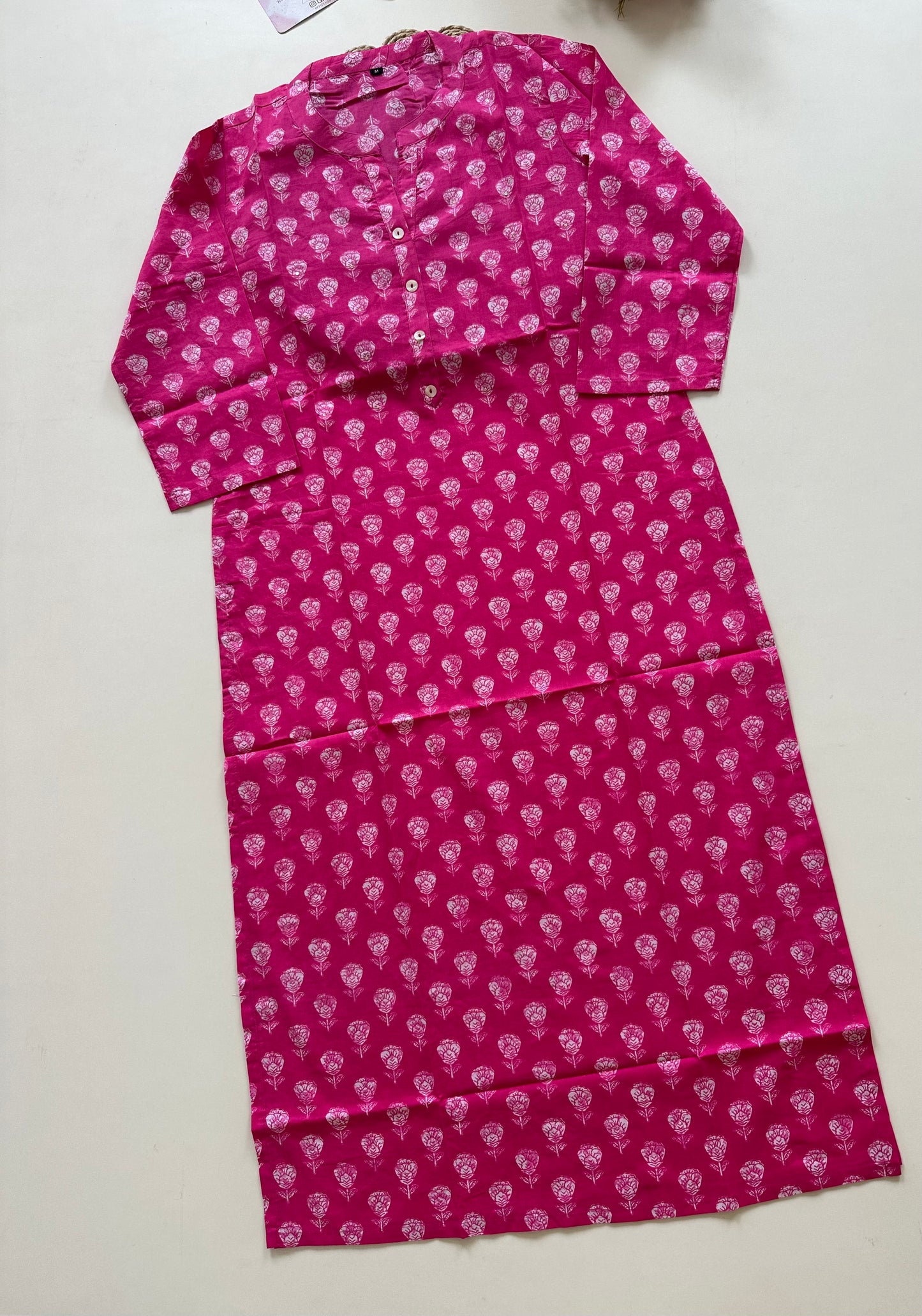 K306 - Printed Straight cotton Kurti