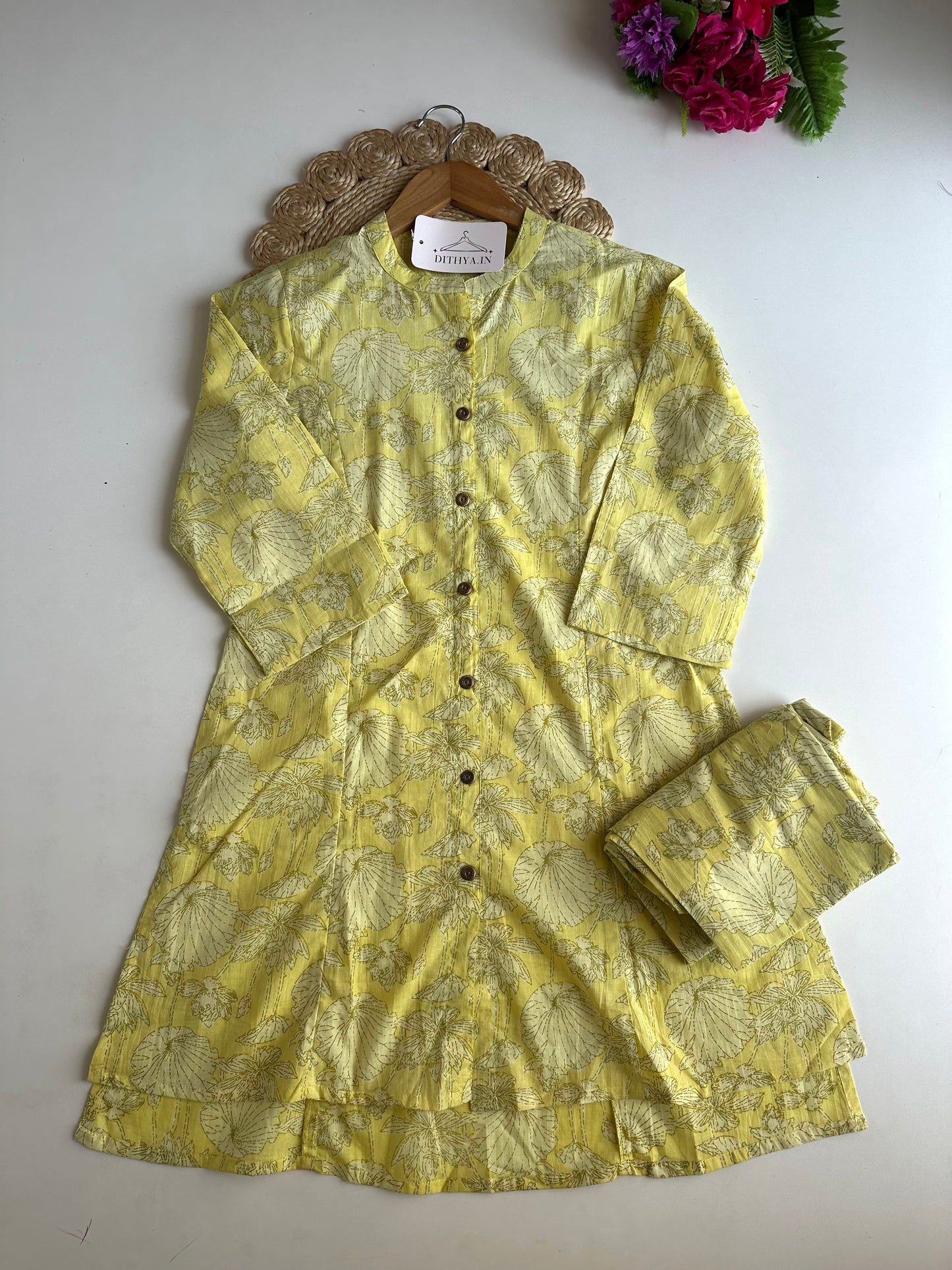 K441 - Mul cotton printed coord set