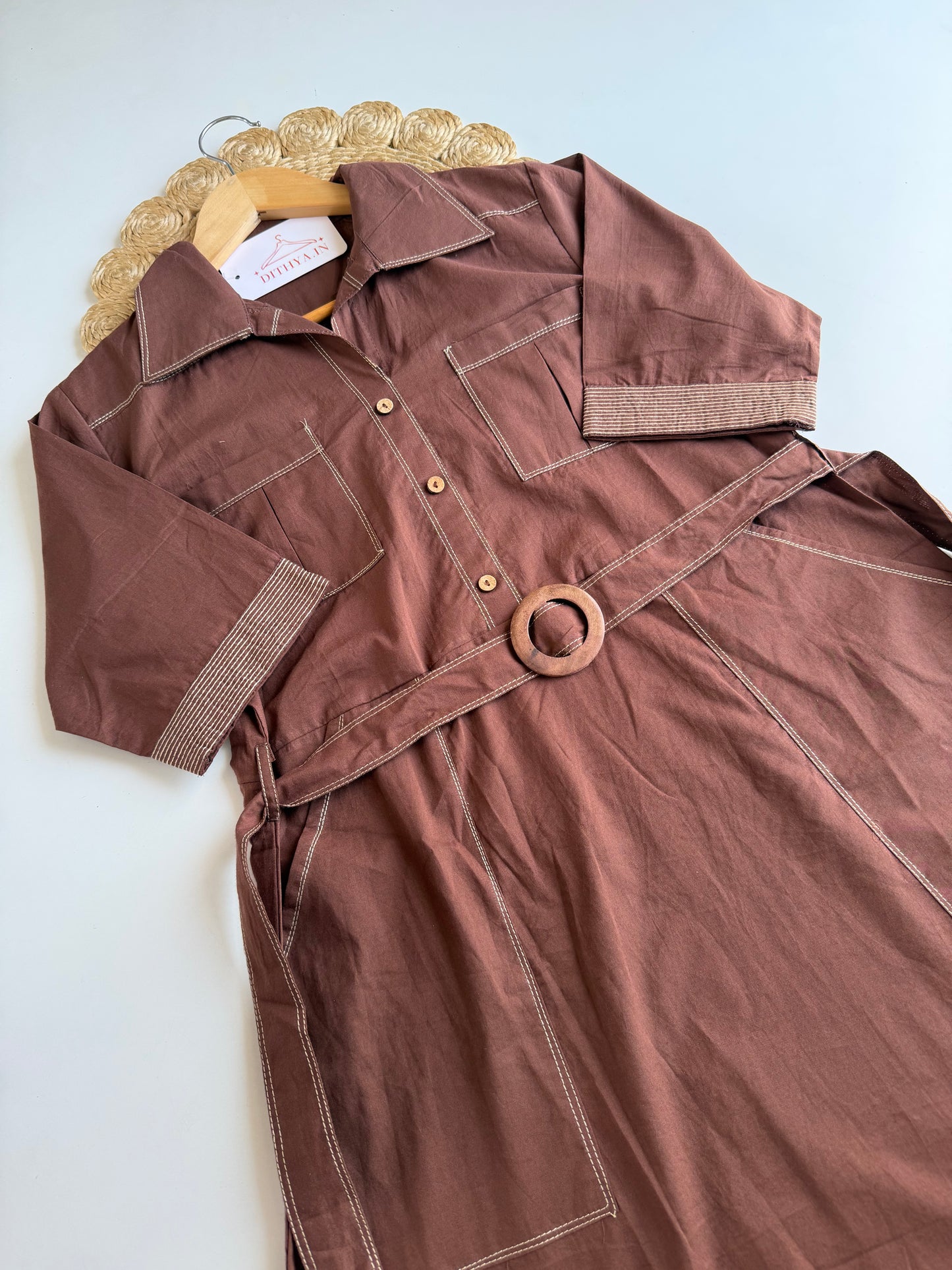 K230 - Mul cotton belt dress