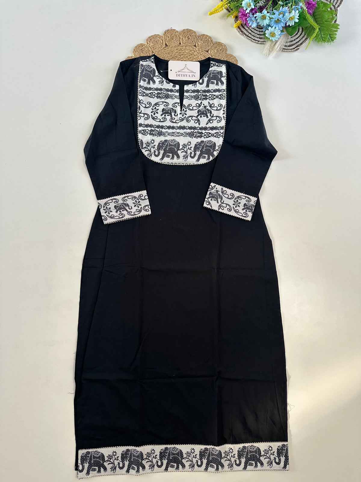 D701-Cotton straight Kurti