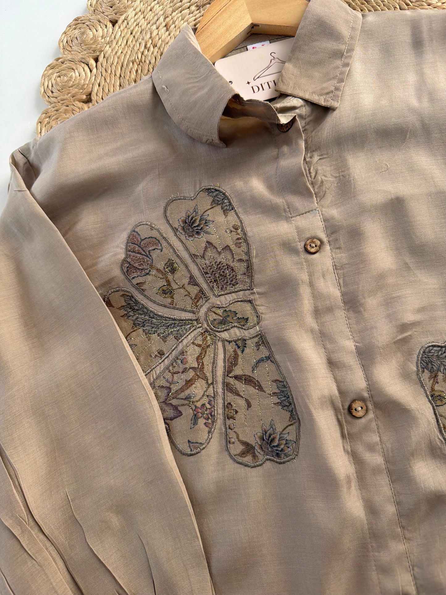 K502 - Muslin embroidered coord set