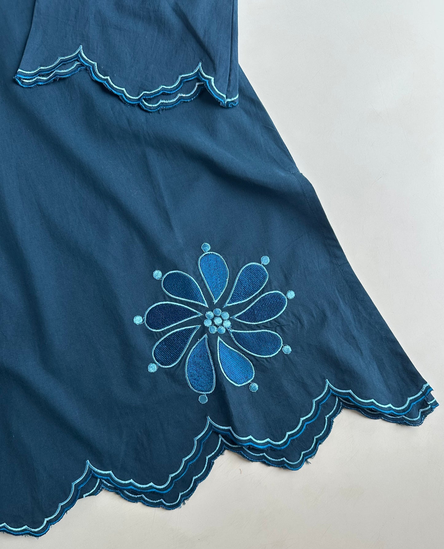 K071 - Mul cotton embroidered coord set
