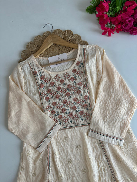 D665-Cotton Aline Kurti