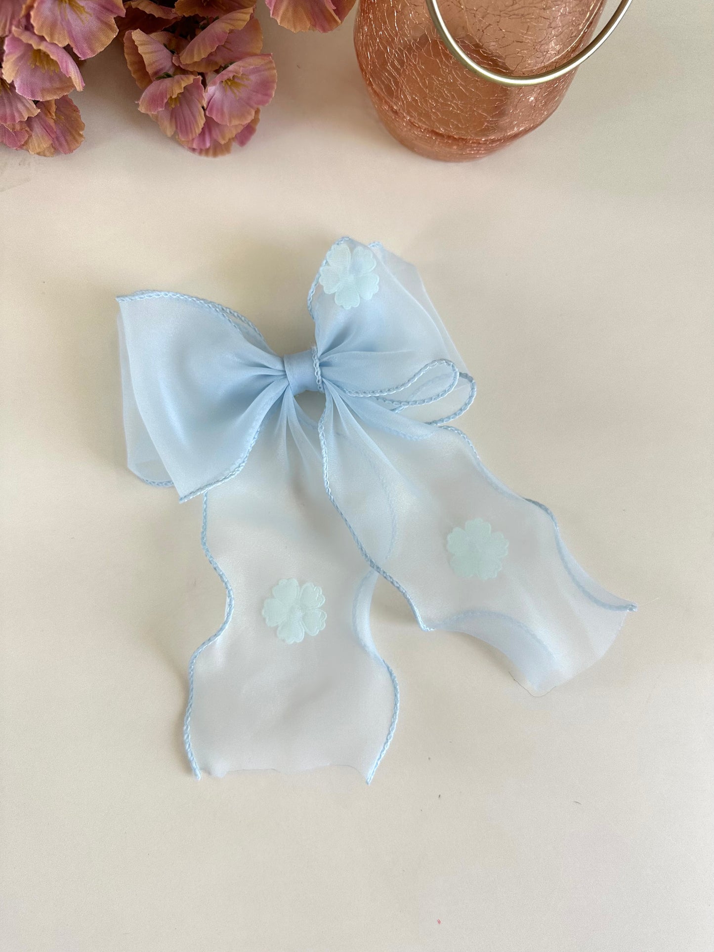 A019 - Printed bow clip (per piece)