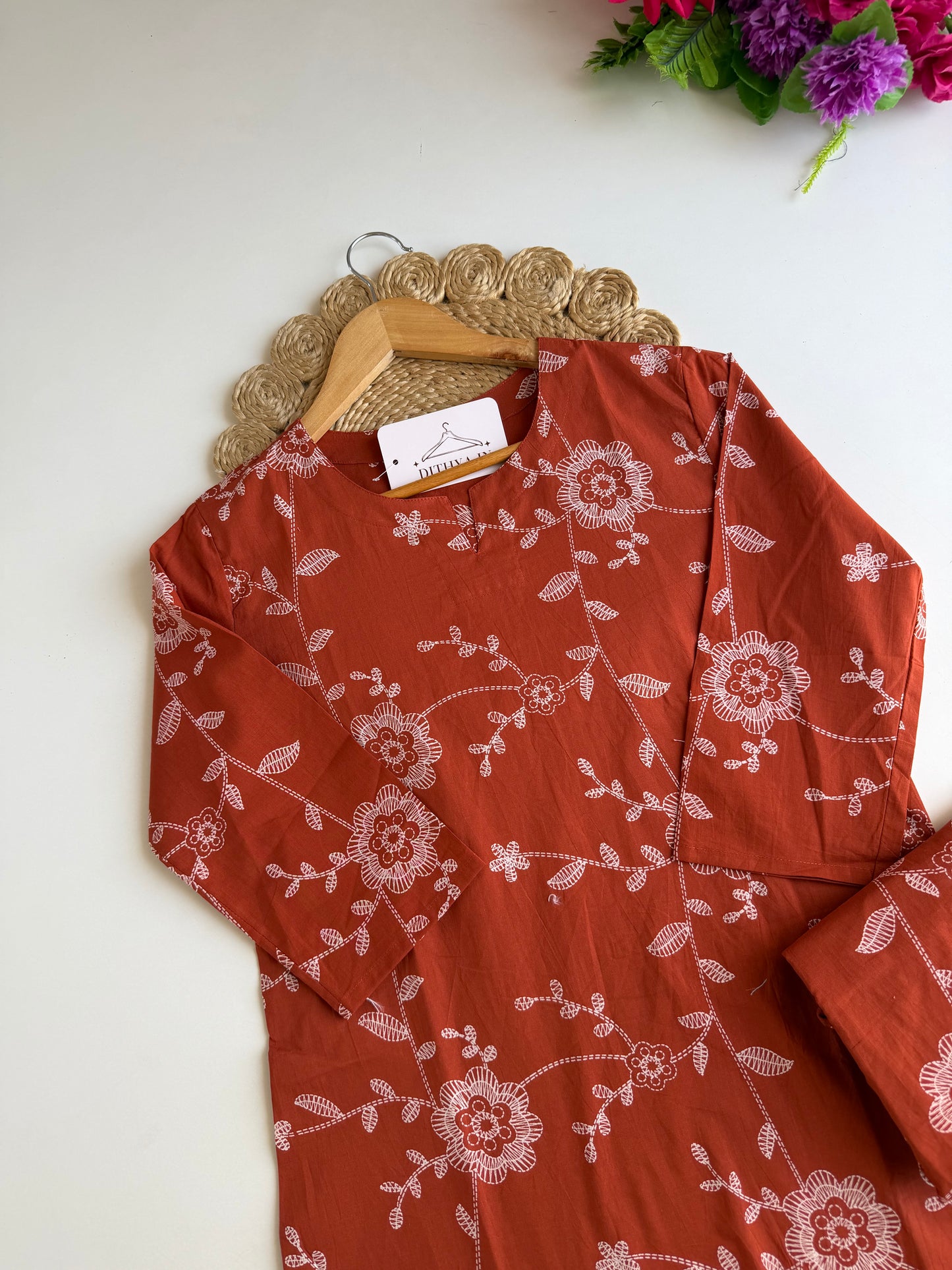 K063 - Printed cotton coord set