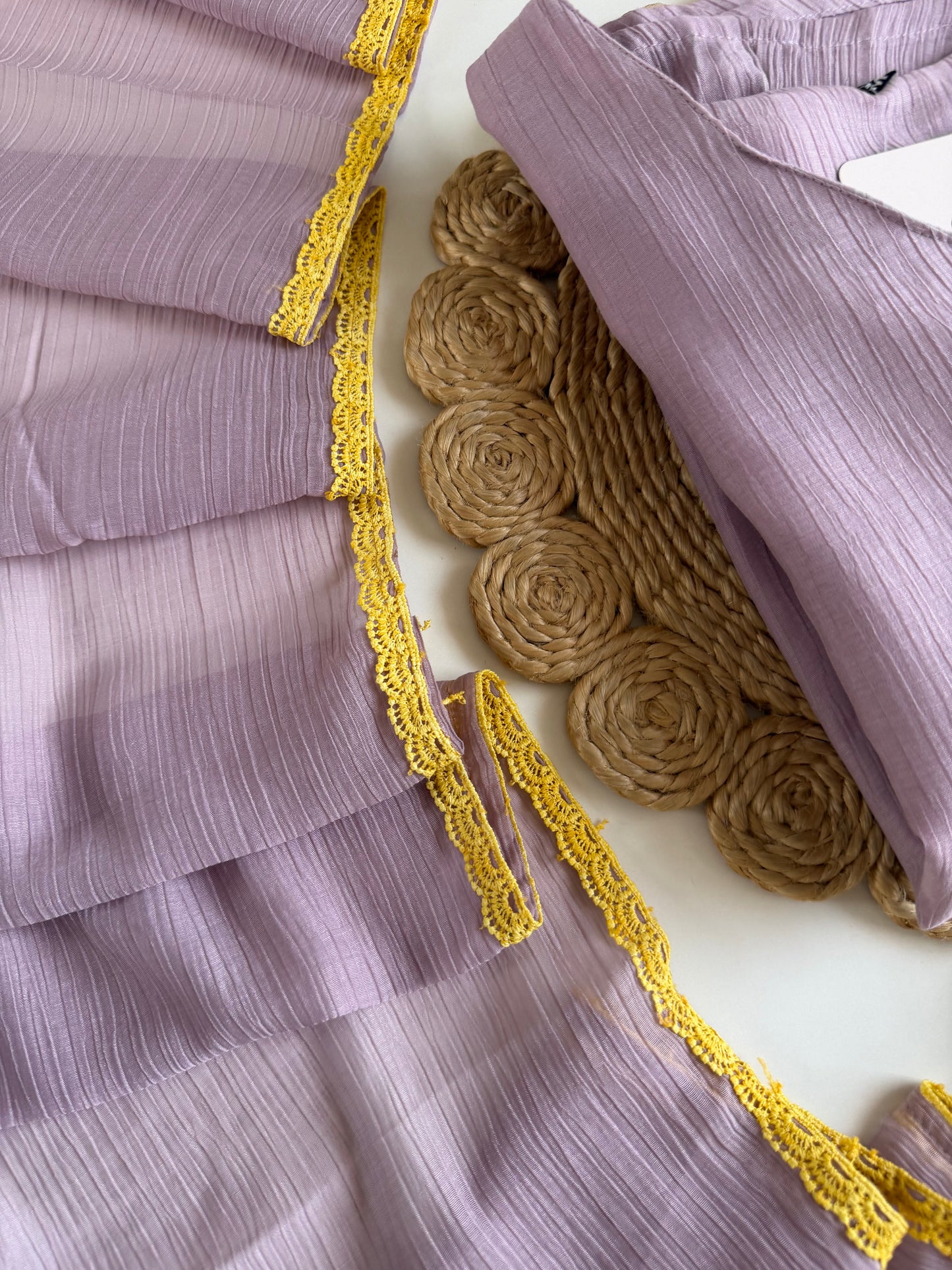 K636 - Crushed imported fabric Anarkali with pants and dupatta