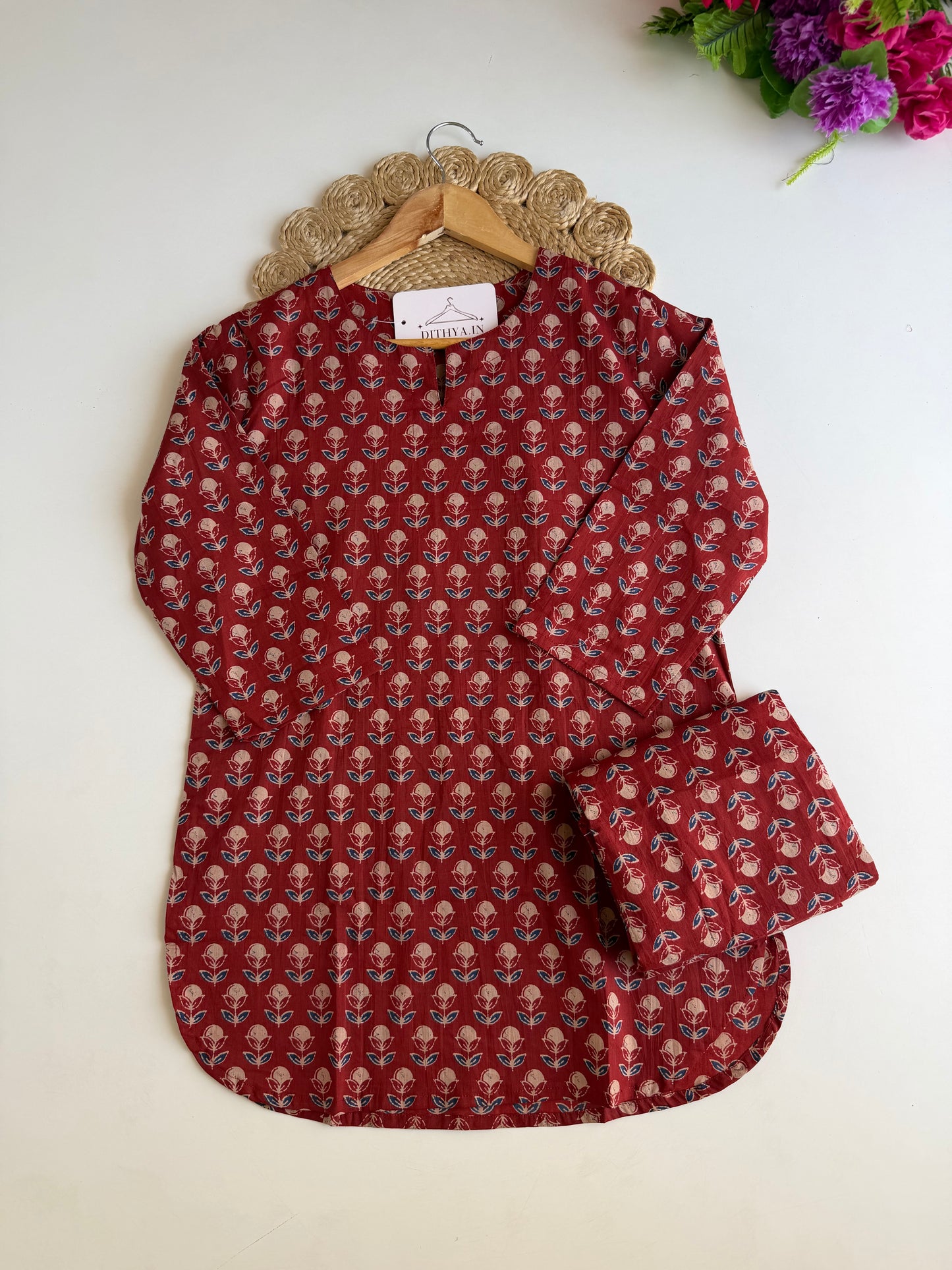 K028 - Printed cotton coord set