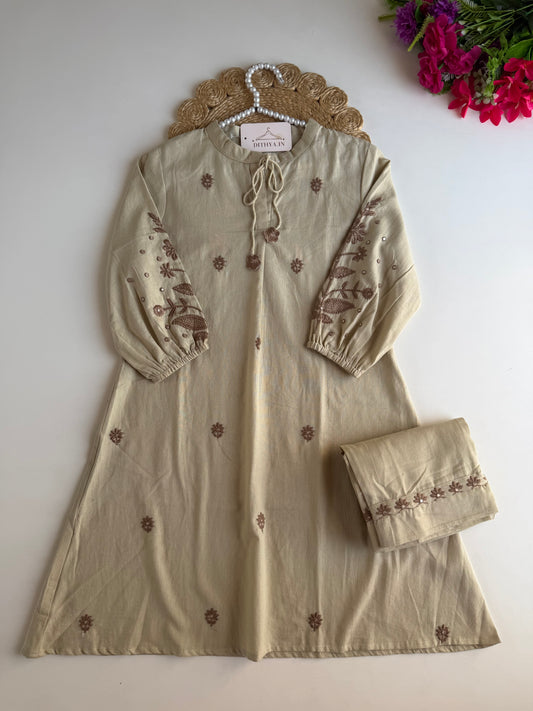 K710 - Cotton embroidered coord set