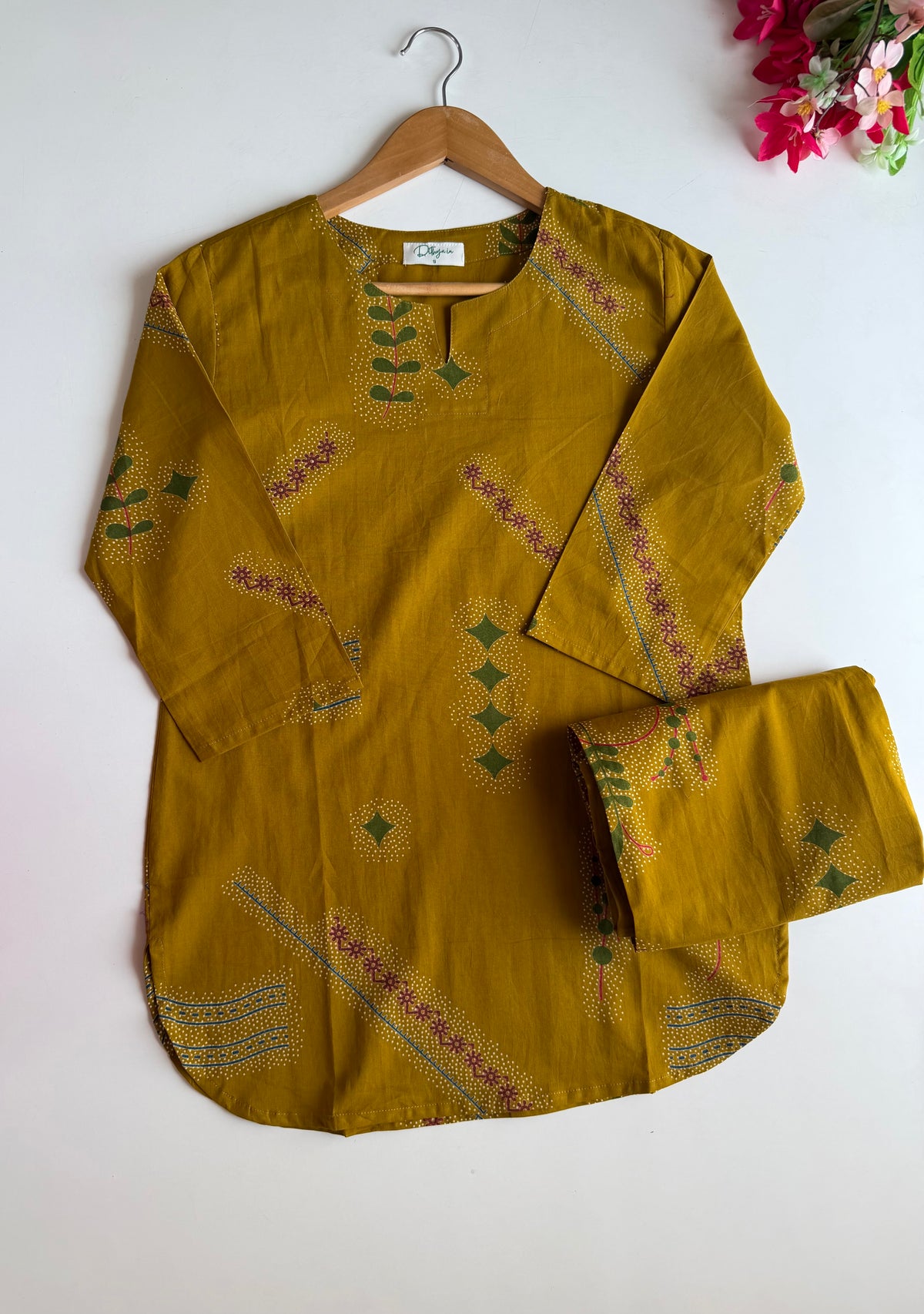 K710 - Mul cotton printed coord set