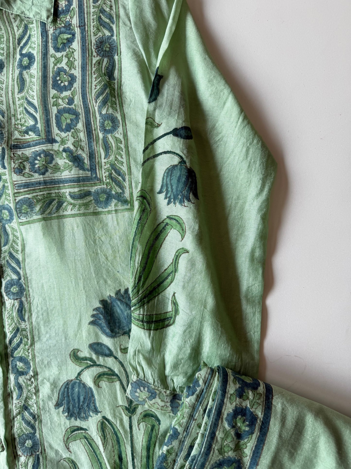 K404 - Mul chanderi printed coord set