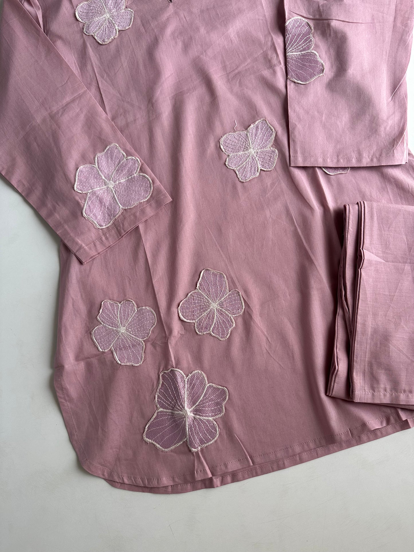 K629 - Mul cotton embroidered coord set
