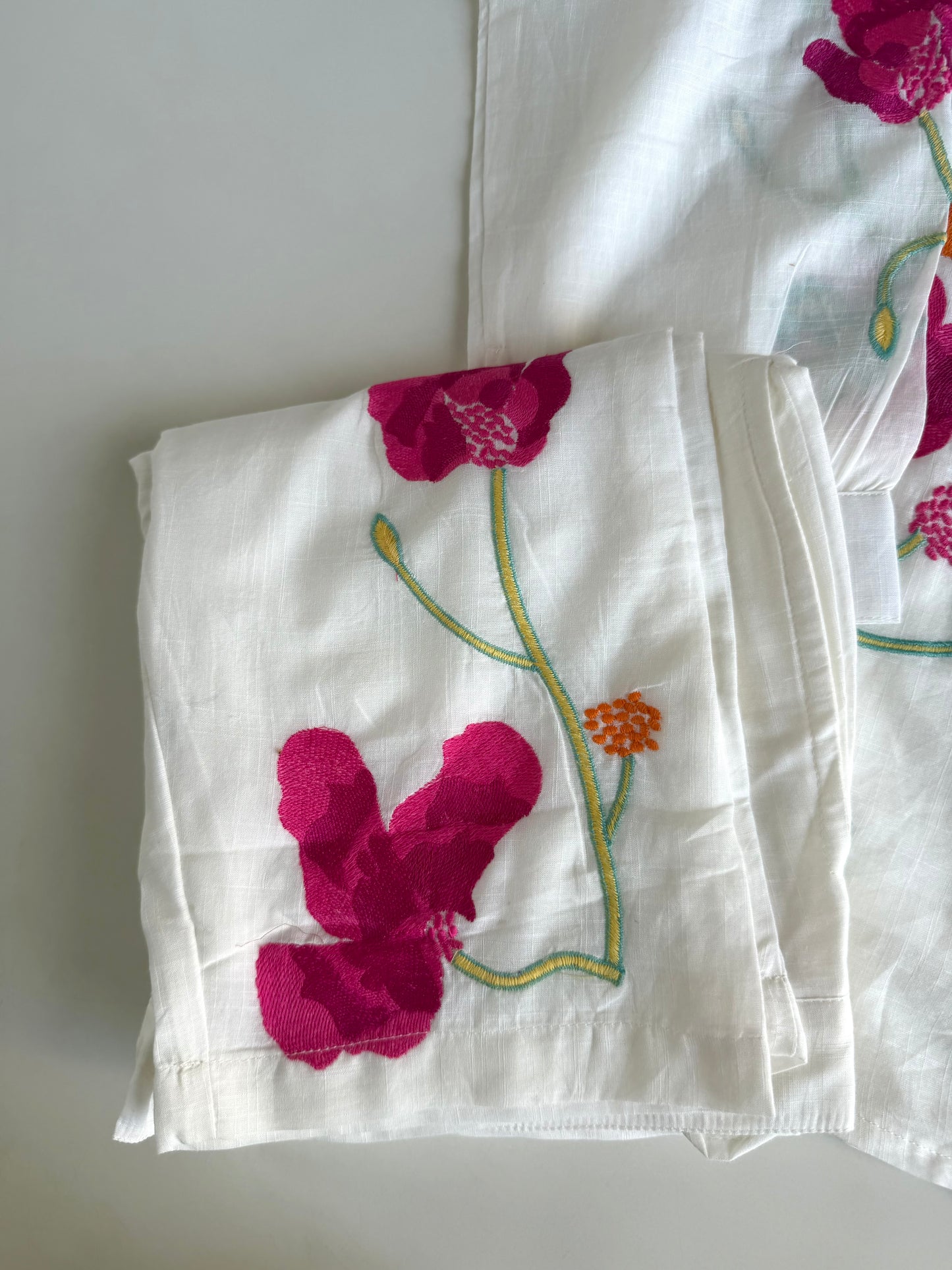 K314 - Mul cotton embroidered coord set