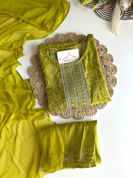 K483 - Roman silk straight Kurti with pant and dupatta