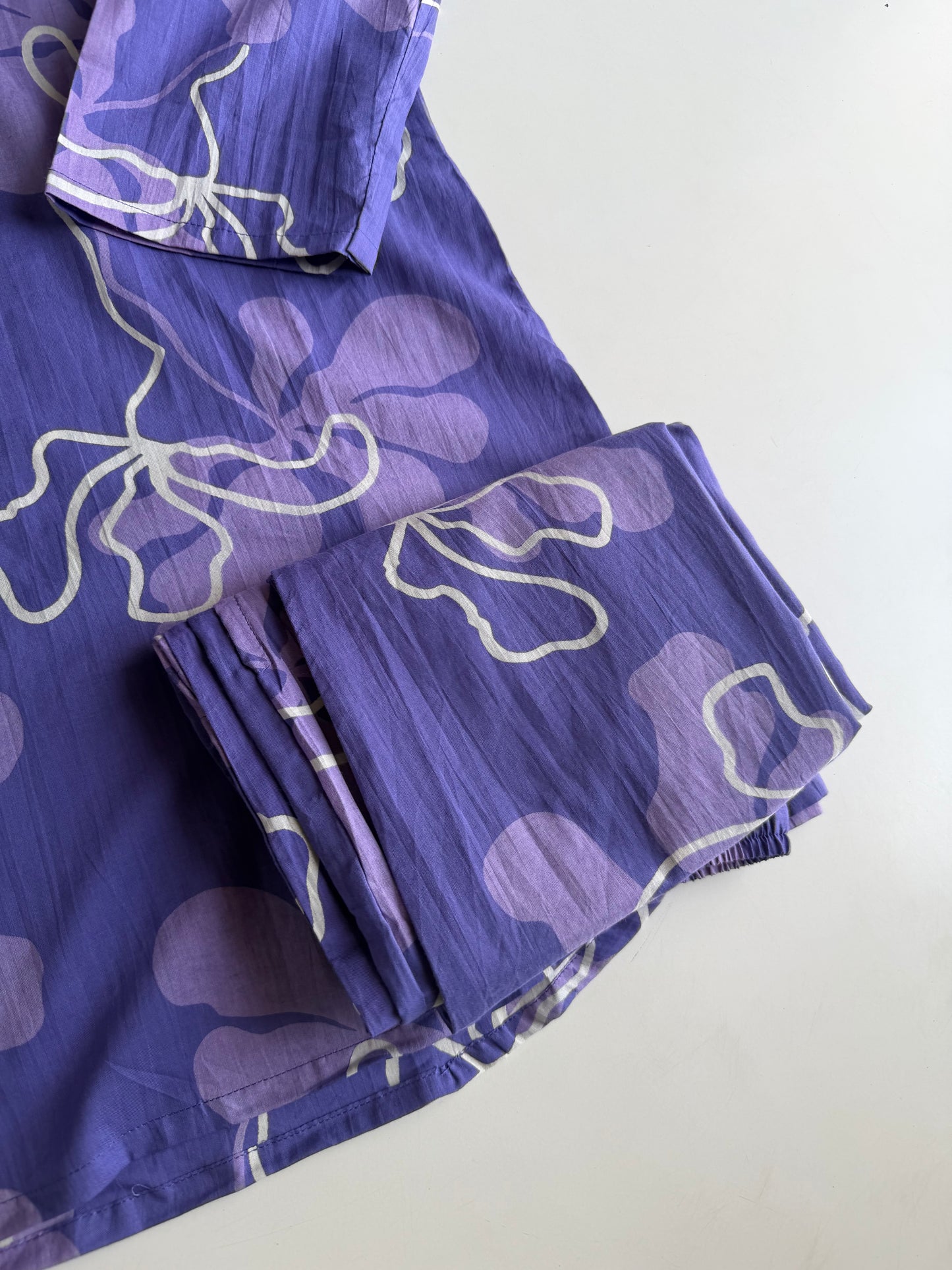 K407 - Mul cotton printed coord set