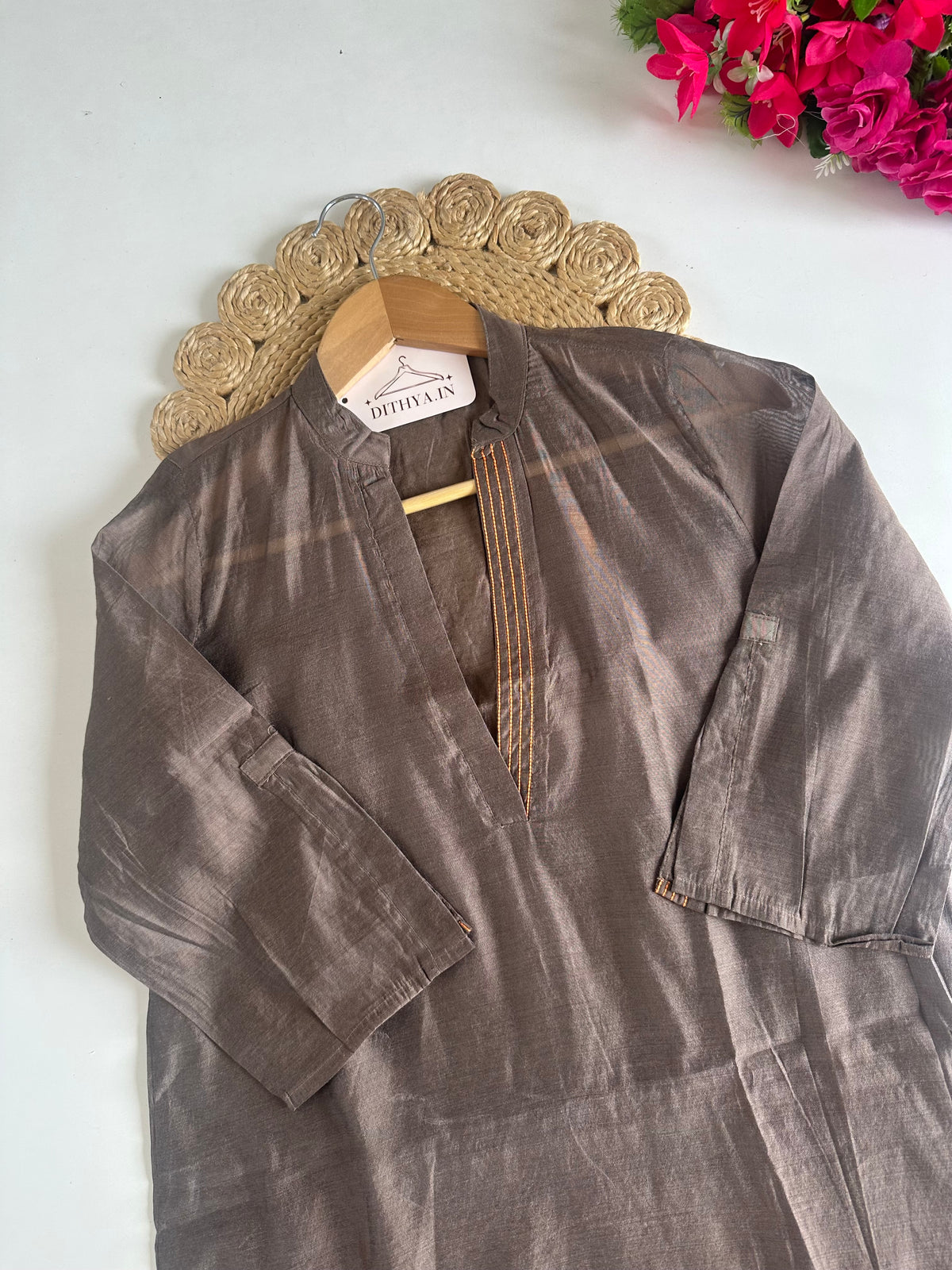D649-Rayon Aline Kurti