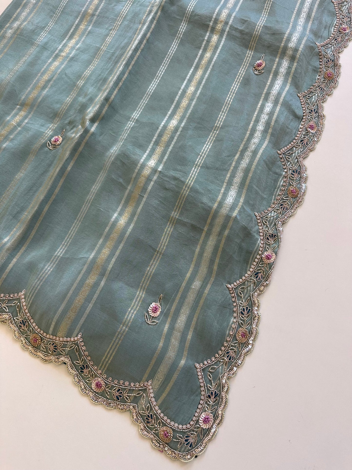 S013- Soft Silk Handwork saree