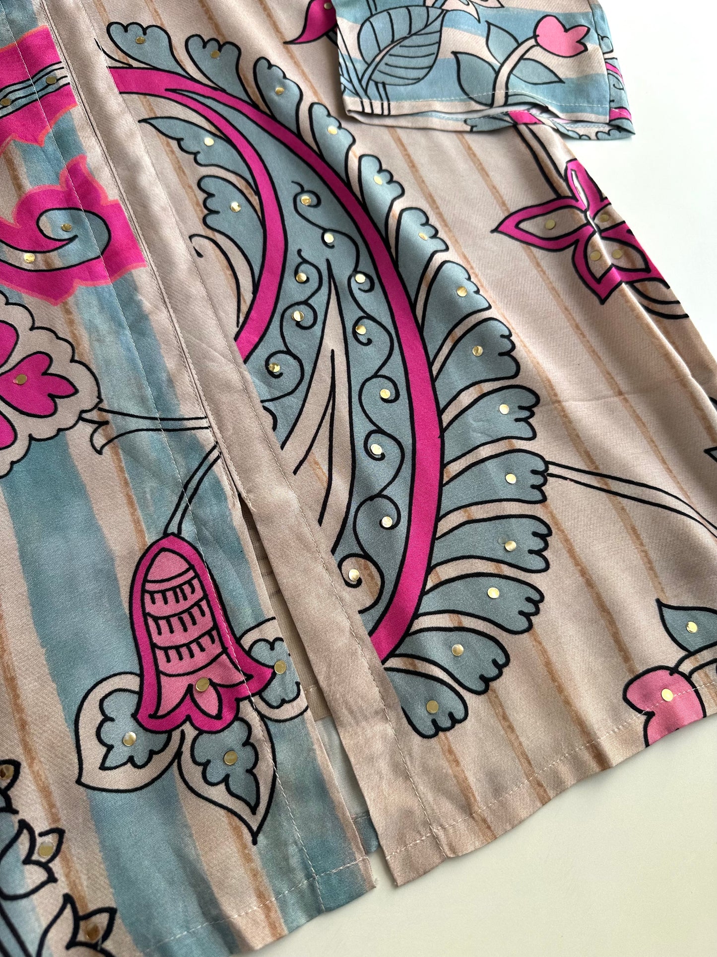 K385 - Muslin silk printed coord set