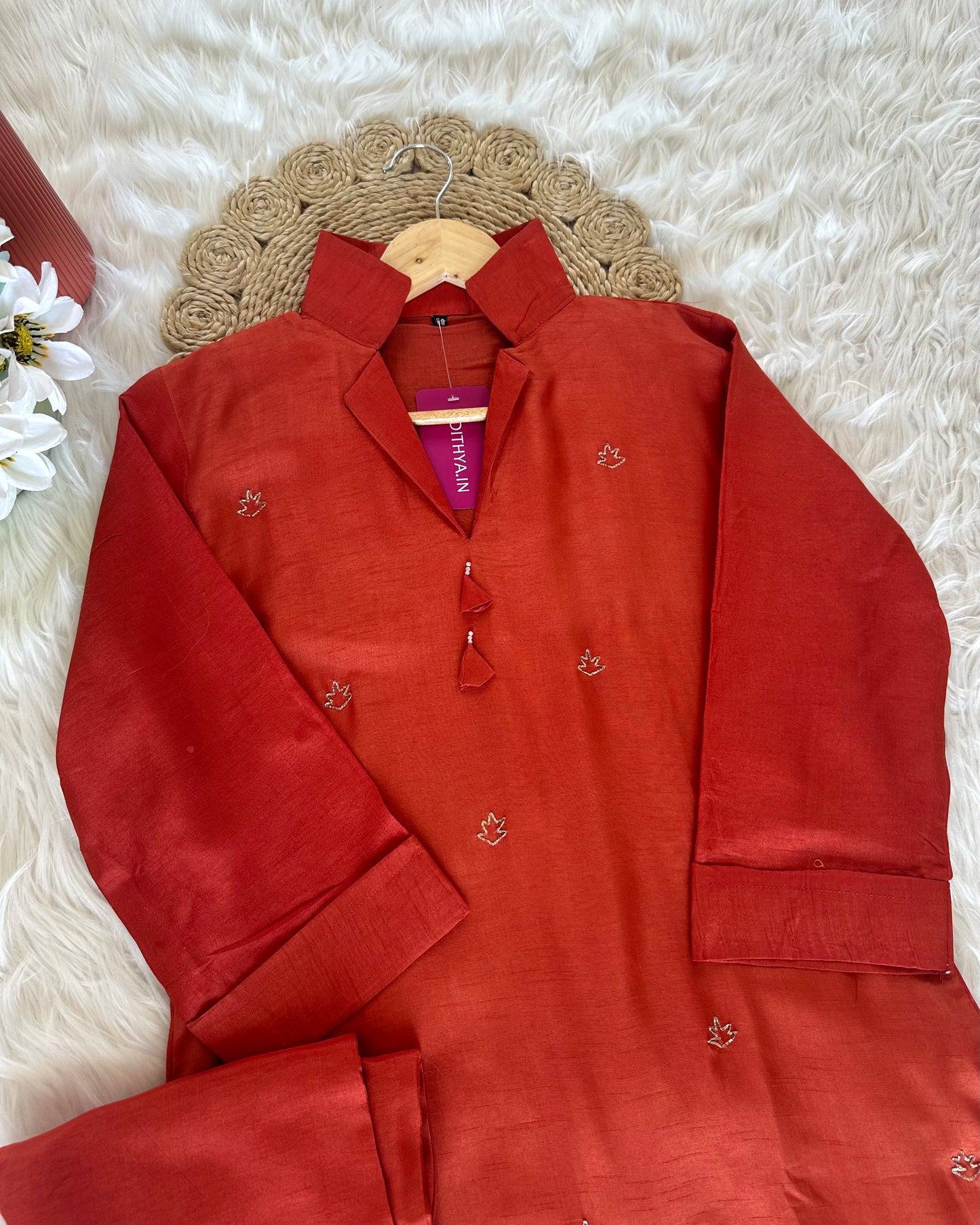 K355 - Dola silk Zardosi coord set