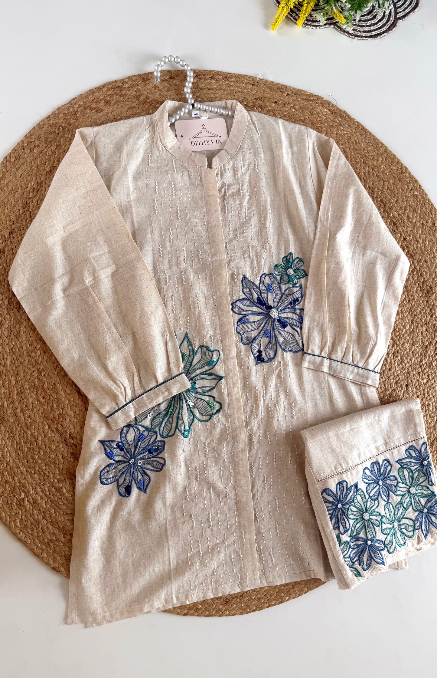 K508 - Mul cotton handwork coord set