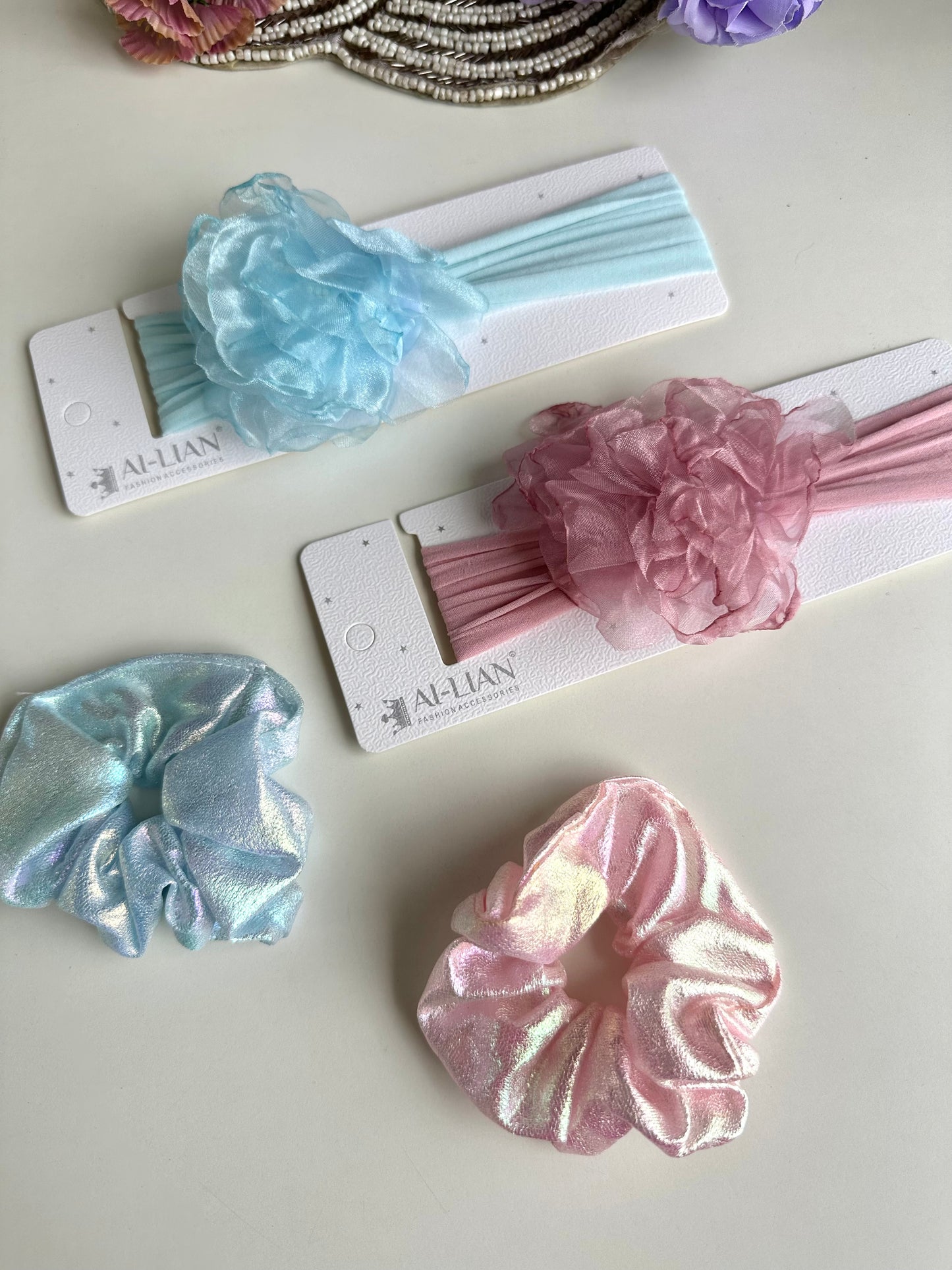 A032 - Combo - 2 Hairband & 2 Scrunchies