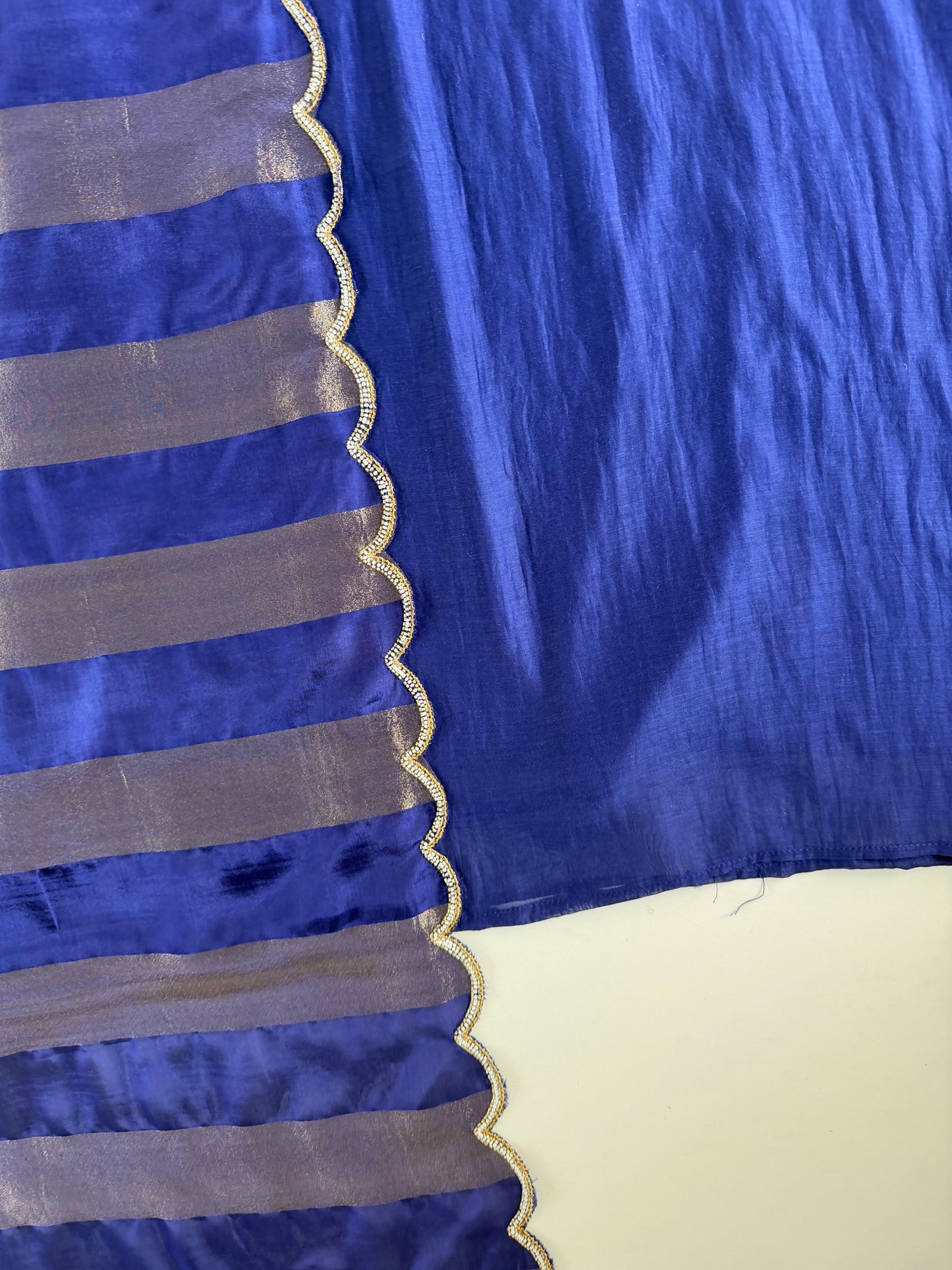 K699 - Russian silk handwork aline Kurti with pants and dupatta