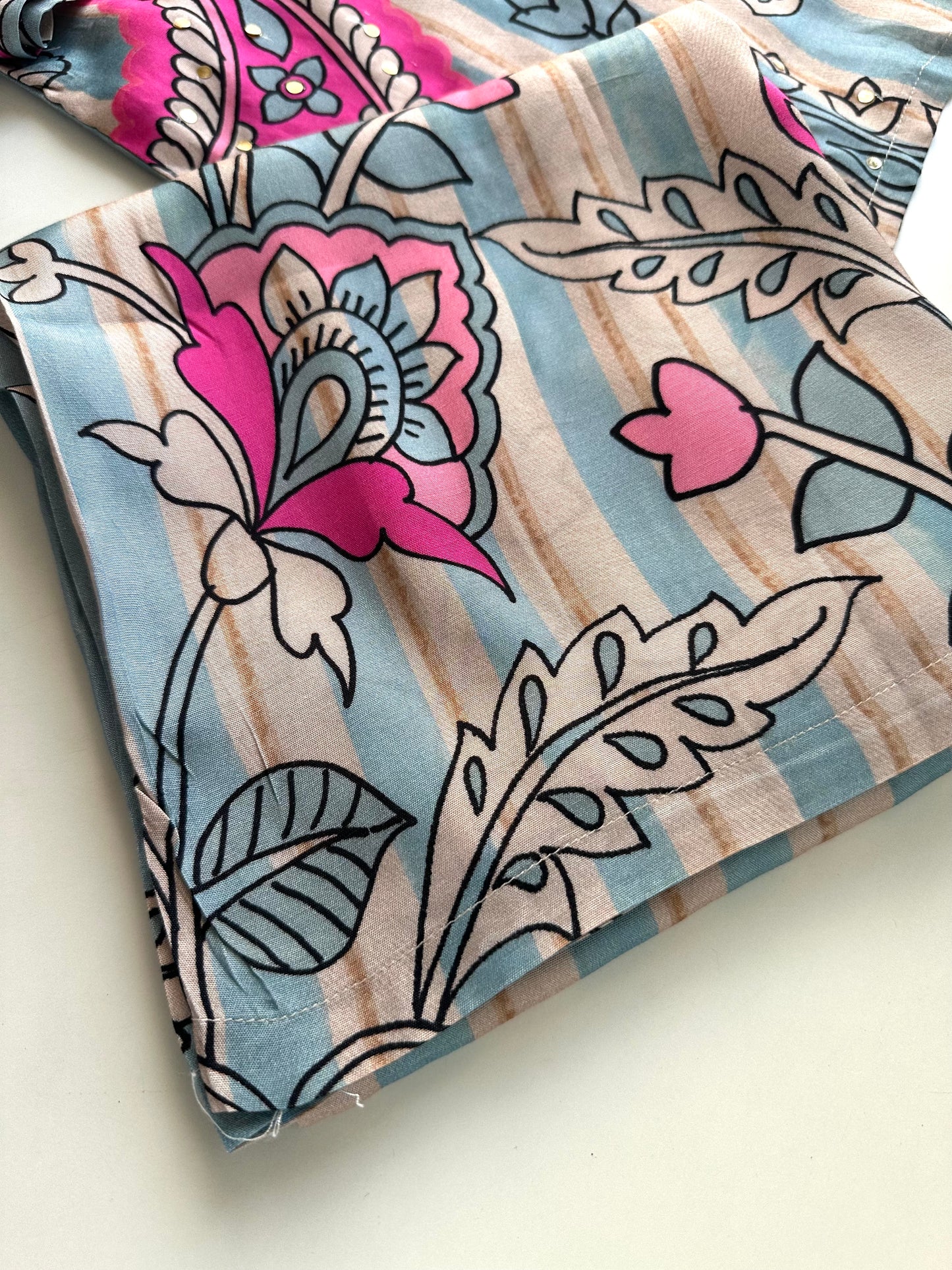 K385 - Muslin silk printed coord set