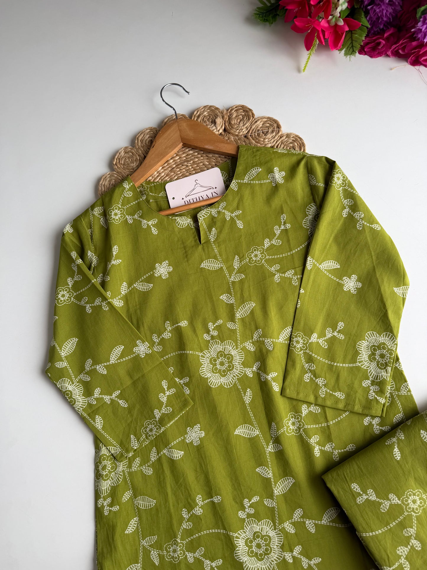 K617 - Mul cotton printed coord set