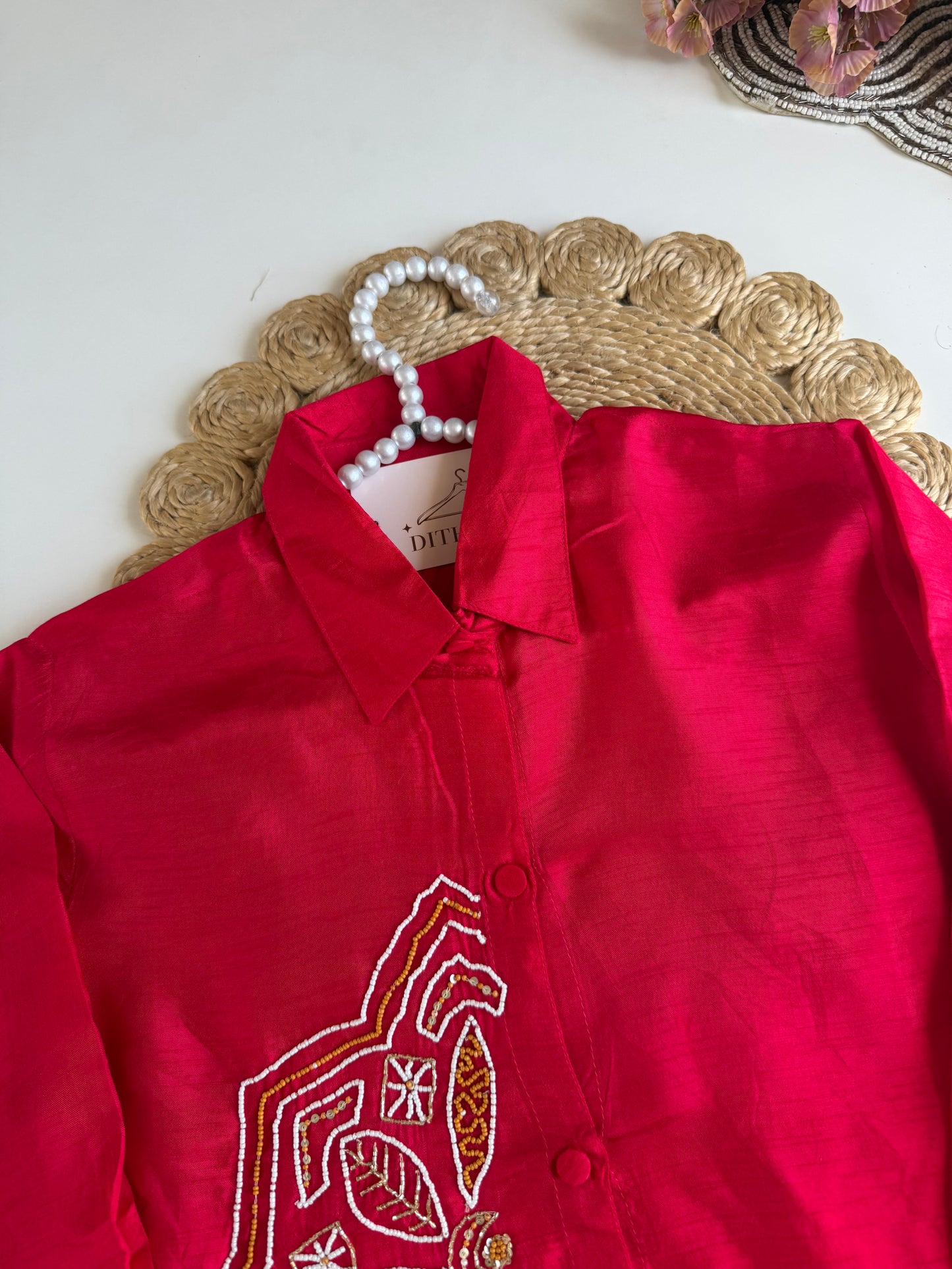 K311 - Russian silk handwork coord set