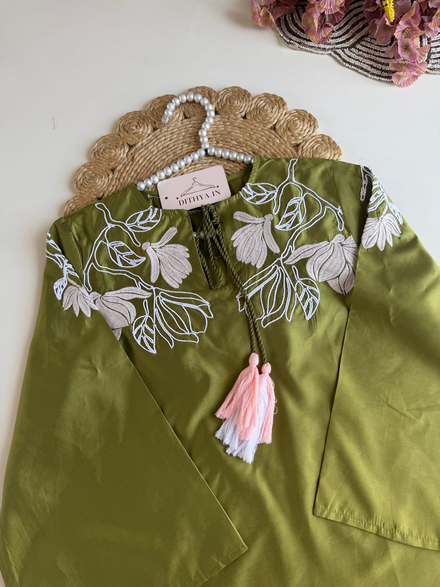 K662 - Muslin embroidered coord set