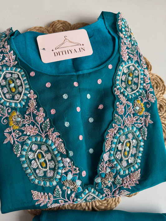 K115 - Georgette handwork Kurti with inner and pants