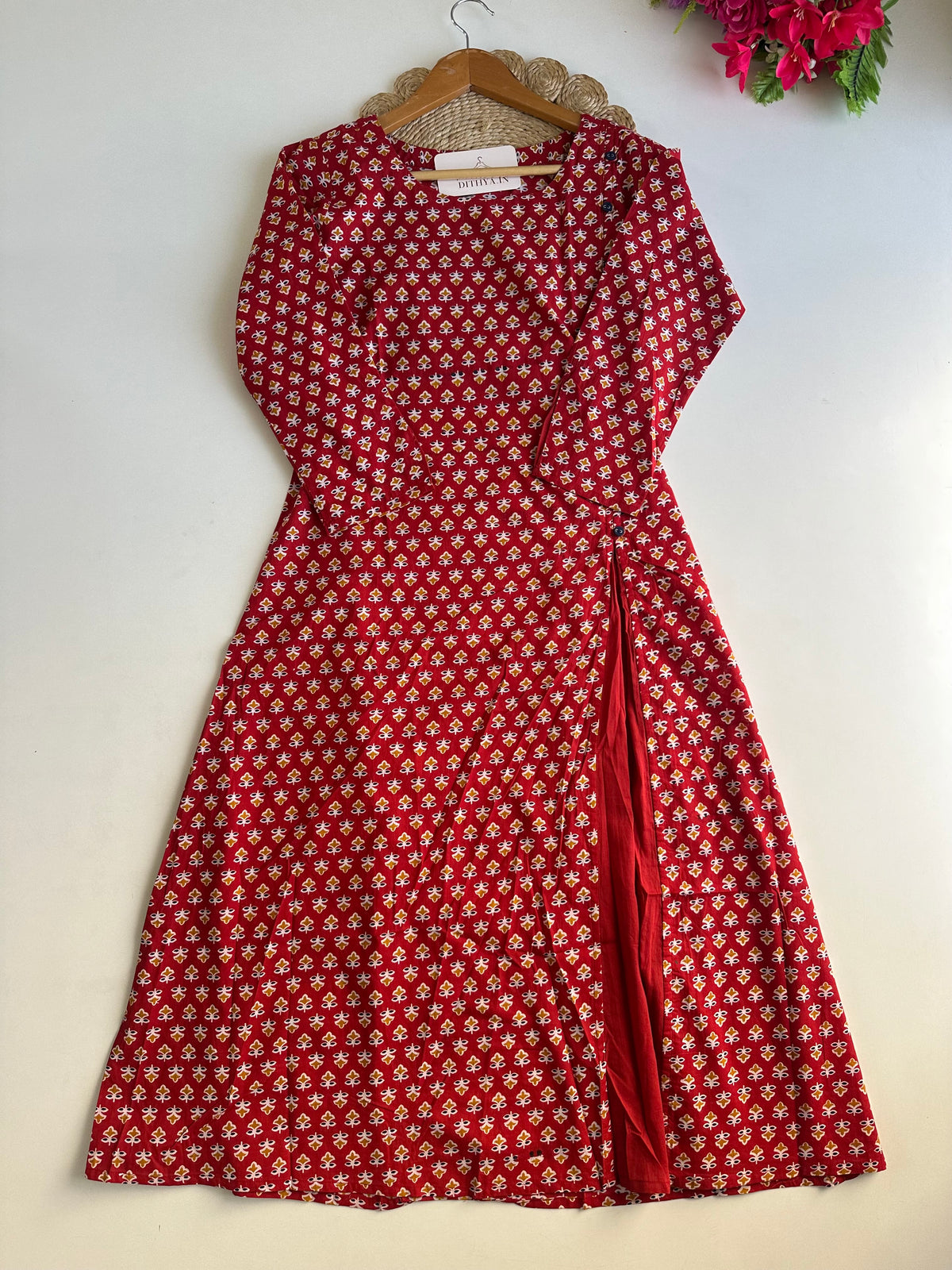 D698-Cotton Aline Kurti