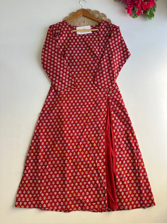 D698-Cotton Aline Kurti