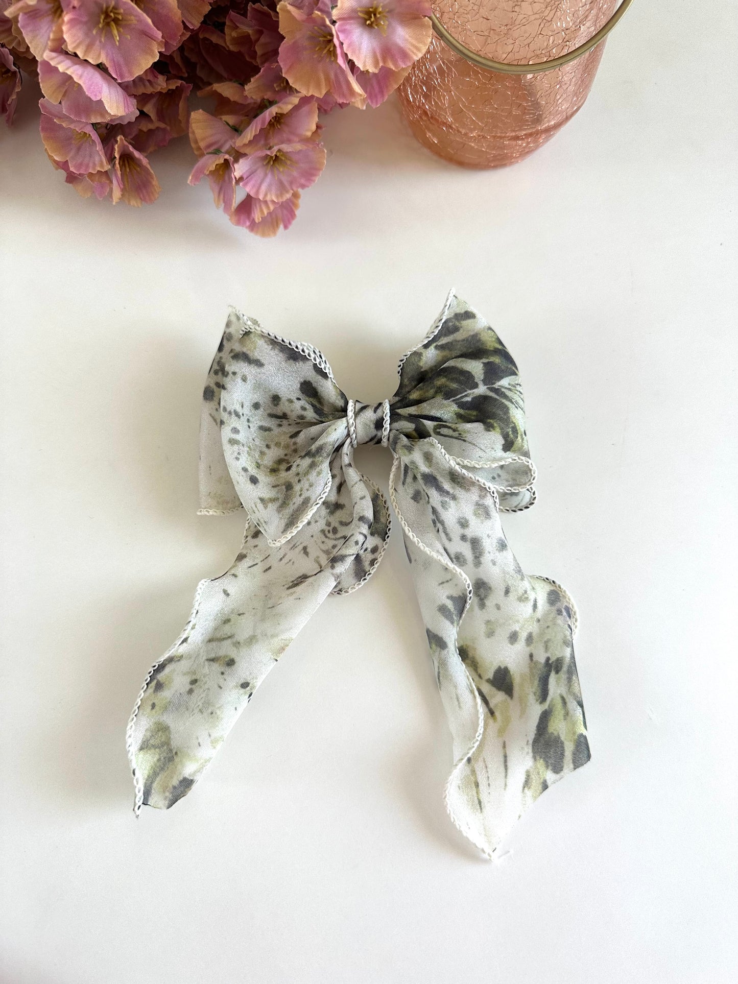A017 - Printed bow clip (per piece)