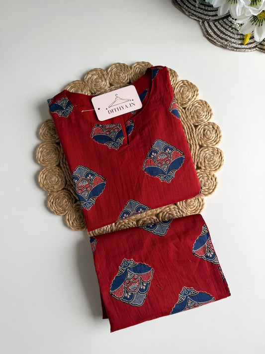 K658 - Mul cotton printed coord set