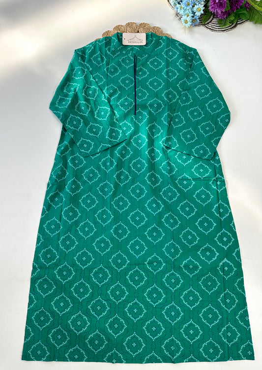 D723-Cotton straight Kurti